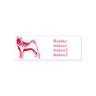 Chinese Shar-Pei dog cartoon illustration Self-inking Stamp