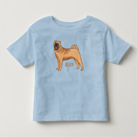 Chinese Shar-Pei dog cartoon illustration