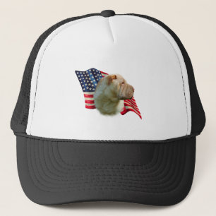Chinese Shar-Pei Flag Trucker Hat