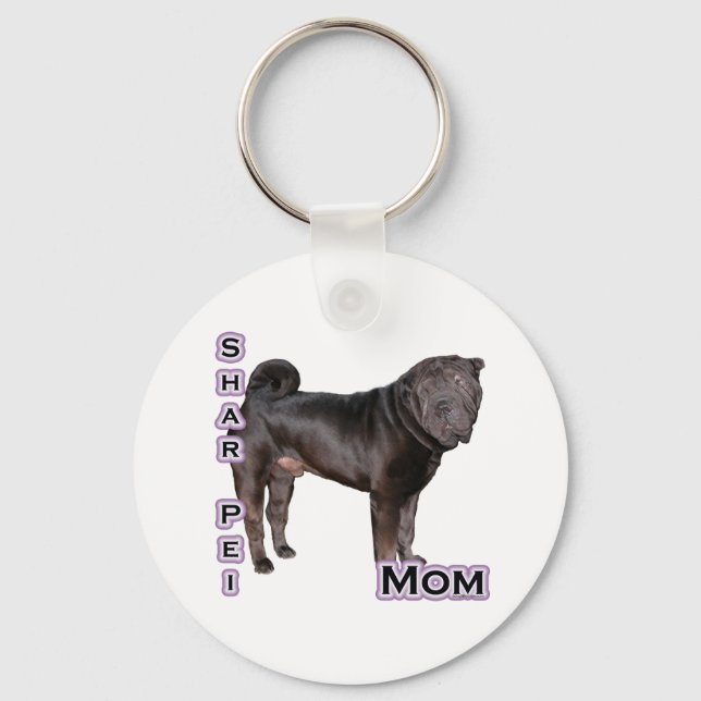 Chinese Shar-Pei Mum 4 - Keychain (Front)