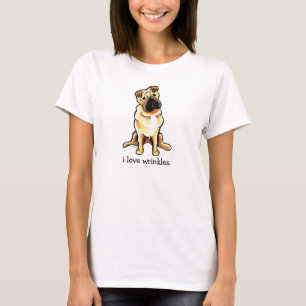 Chinese Shar Pei Off-Leash Art™ Love Wrinkles T-Shirt