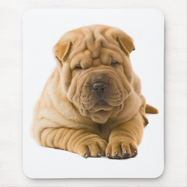 Chinese Shar Pei Puppy Dog Love Mousepad (Front)