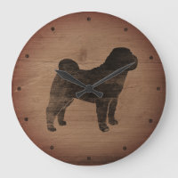 Chinese Shar Pei Silhouette Rustic