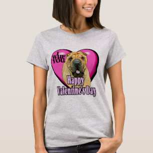Chinese Shar-Pei Valentines Day T-shirt