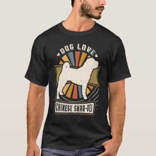 Chinese Shar Pei Vintage Classic Retro Dog T-Shirt