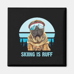 Chinese Shar-pei Winter Skiing Is Ruff Ski Dog Lov Magnet