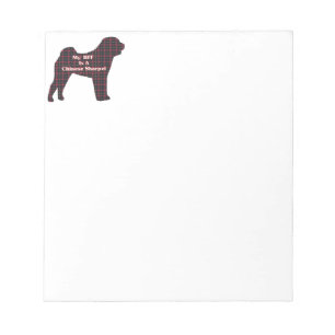 Chinese Sharpei BFF Notepad