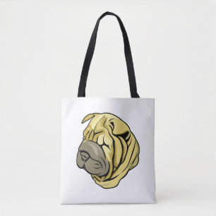 Chinese Sharpei Dog Brown Shar Pei Tote Bag