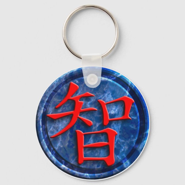 chinese sign wisdom key ring (Front)