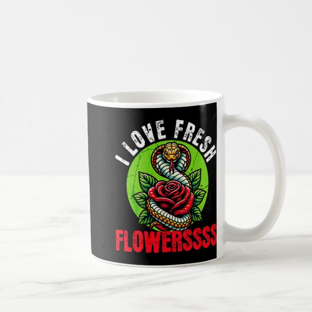 Chinese Snake Lunar New Year 2025 I Love Fresh Flo Coffee Mug (Right)