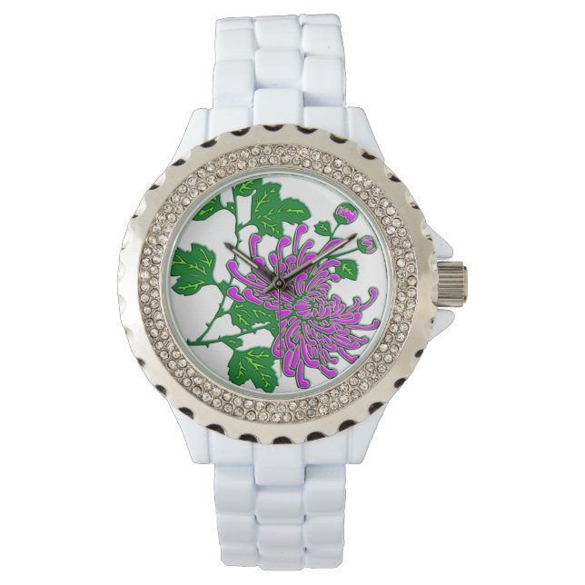Chinese spider chrysanthemums  - lavender watch (Front)