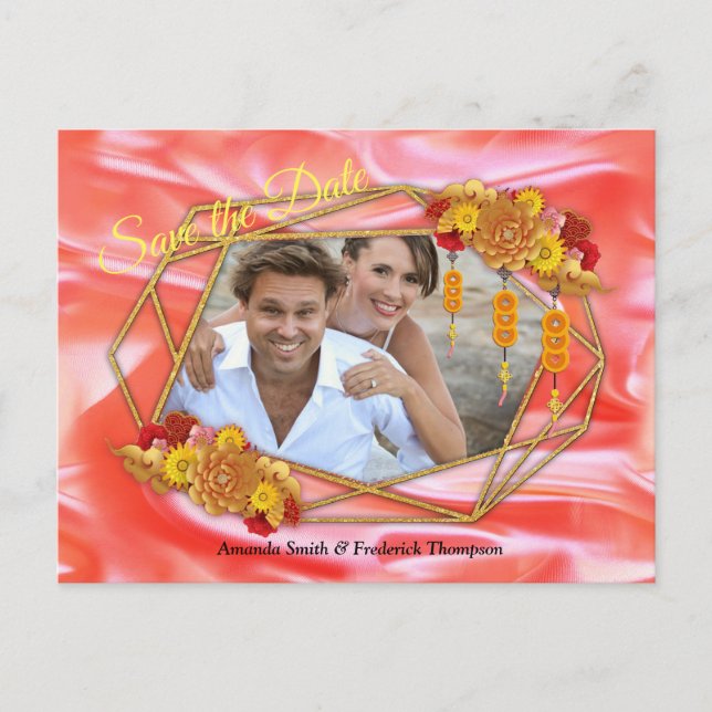 Chinese Spring Festival Announcement Postcard (Front)