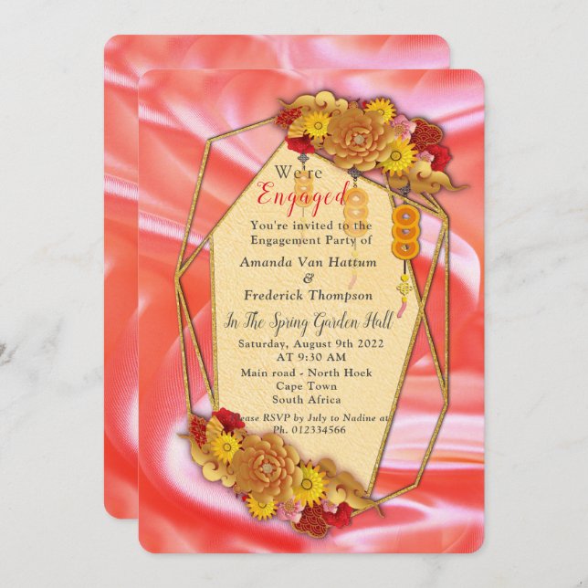 Chinese Spring Festival Invitation (Front/Back)