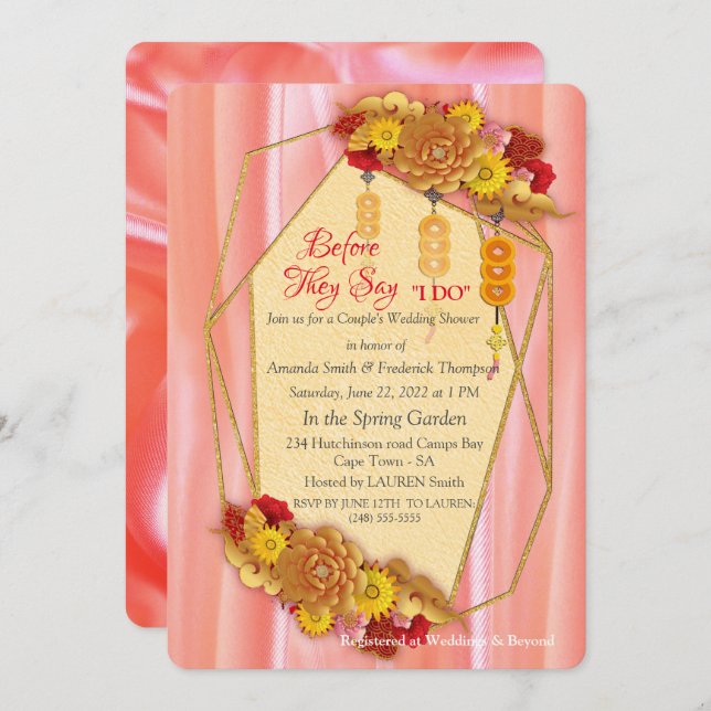 Chinese Spring Festival Invitation (Front/Back)