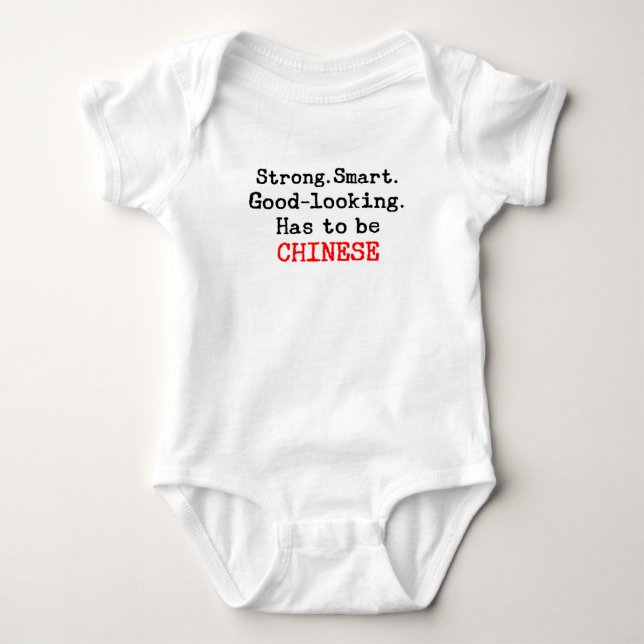 chinese strong baby bodysuit (Front)