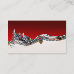 chinese style architecture business card template