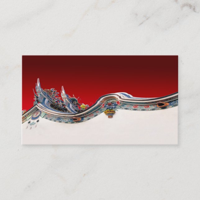 chinese style architecture business card template (Front)