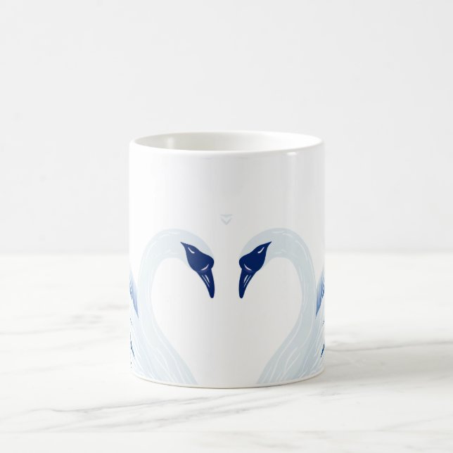 Chinese swan wings pattern coffee mug (Center)