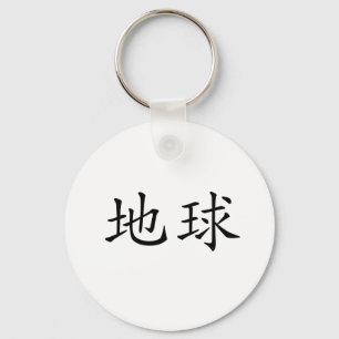 Chinese Symbol for earth Key Ring