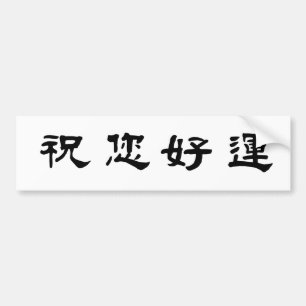 Chinese Symbol for good luck Bumper Sticker