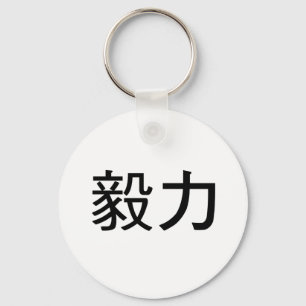 Chinese Symbol for perseverance Key Ring