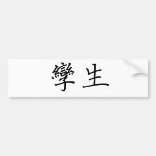 Chinese Symbol for twins Bumper Sticker