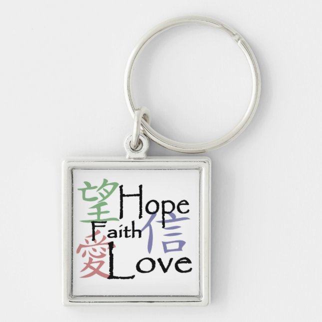 'Chinese symbols'  keychain (Front)