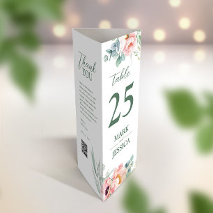 Chinese Table number, Menu & thank you card