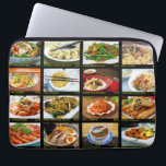 Chinese Takeout Restaurant Photo Menu Board Laptop Sleeve<br><div class="desc">There's a chance this laptop sleeve might make you hungry. That's because it's made to look like a photo menu board at a Chinese takeout restaurant with photos of Chinese food against a black background with the name of each dish and pricing information below each in yellow lettering. Perfect for...</div>