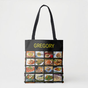 Chinese Takeout Restaurant Photo Menu Board  Tote  Bag