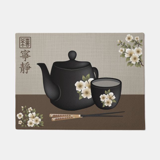 Chinese tea "Serenity" Doormat (Front)