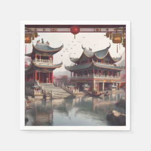 Chinese temple napkin