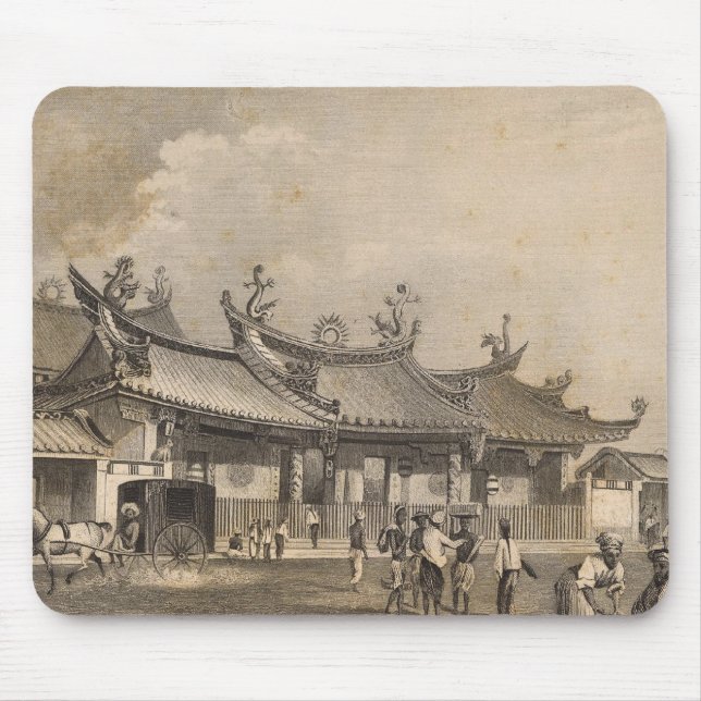 Chinese Temple, Singapore Mouse Mat (Front)
