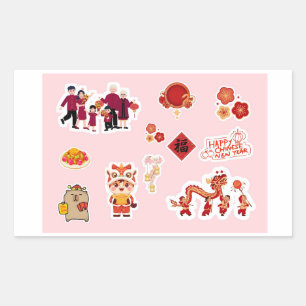 Chinese Theme Digital Stickers Country Edition