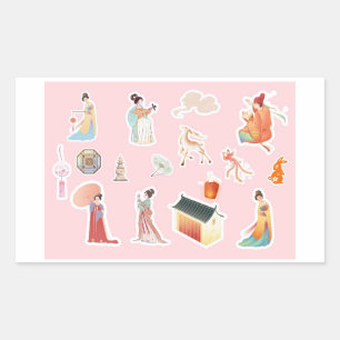 Chinese Theme Digital Stickers Country Edition