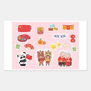 Chinese Theme Digital Stickers Country Edition