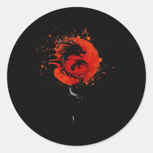 Chinese Traditional New Year - Year Of The Dragon Classic Round Sticker
