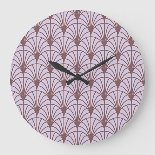 Chinese Traditional: Retro Pattern Background. Large Clock (Front)