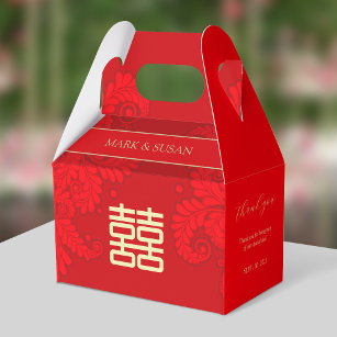 Chinese Traditional Wedding Thank You Favour Box
