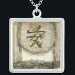Chinese Tranquillity Painting by Mauro Silver Plated Necklace<br><div class="desc">This painting by the artist Mauro showcases a Chinese character enclosed in a circle. The word tranquillity is written at the bottom of the piece. Give this print as a gift to anyone who needs a little tranquillity in their lives!</div>