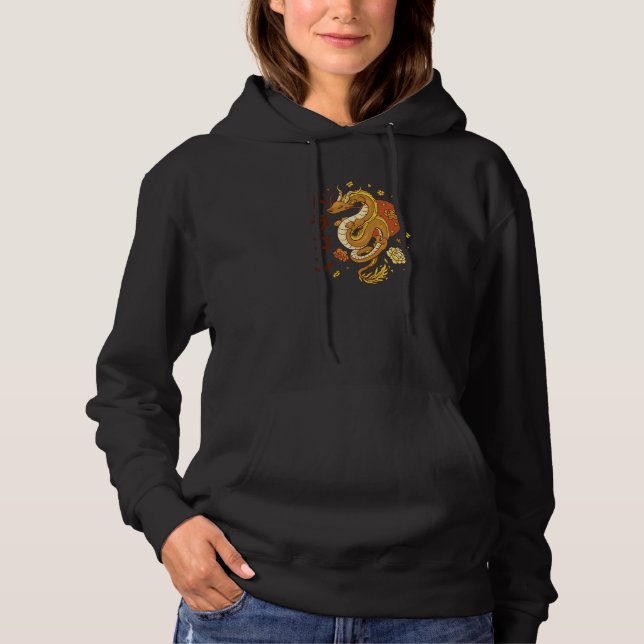 Chinese Vietnamese New Year 12 Zodiacs Calligraphy Hoodie (Front)