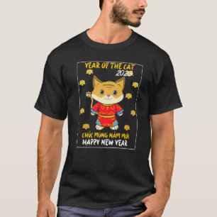 Chinese Vietnamese New Year 12 Zodiacs Calligraphy T-Shirt