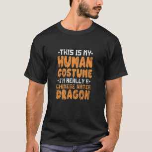 Chinese Water Dragon Human Costume Easy Halloween T-Shirt