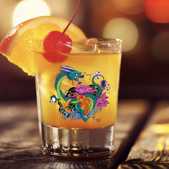 Chinese Water Dragon Koi Fish Shot Glass (Creator Uploaded)