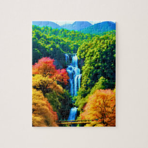 Chinese Waterfall Jigsaw Puzzle