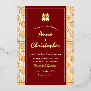 Chinese wedding auspicious bilingual peranakan