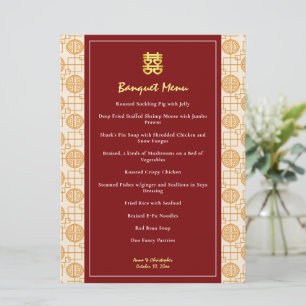 Chinese wedding auspicious peranakan banquet menu