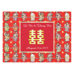 chinese wedding good luck tablecloth