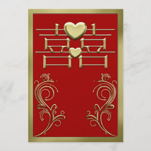 Chinese Wedding Invitation Card