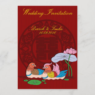 Chinese Wedding invitation card designed by Kanjiz